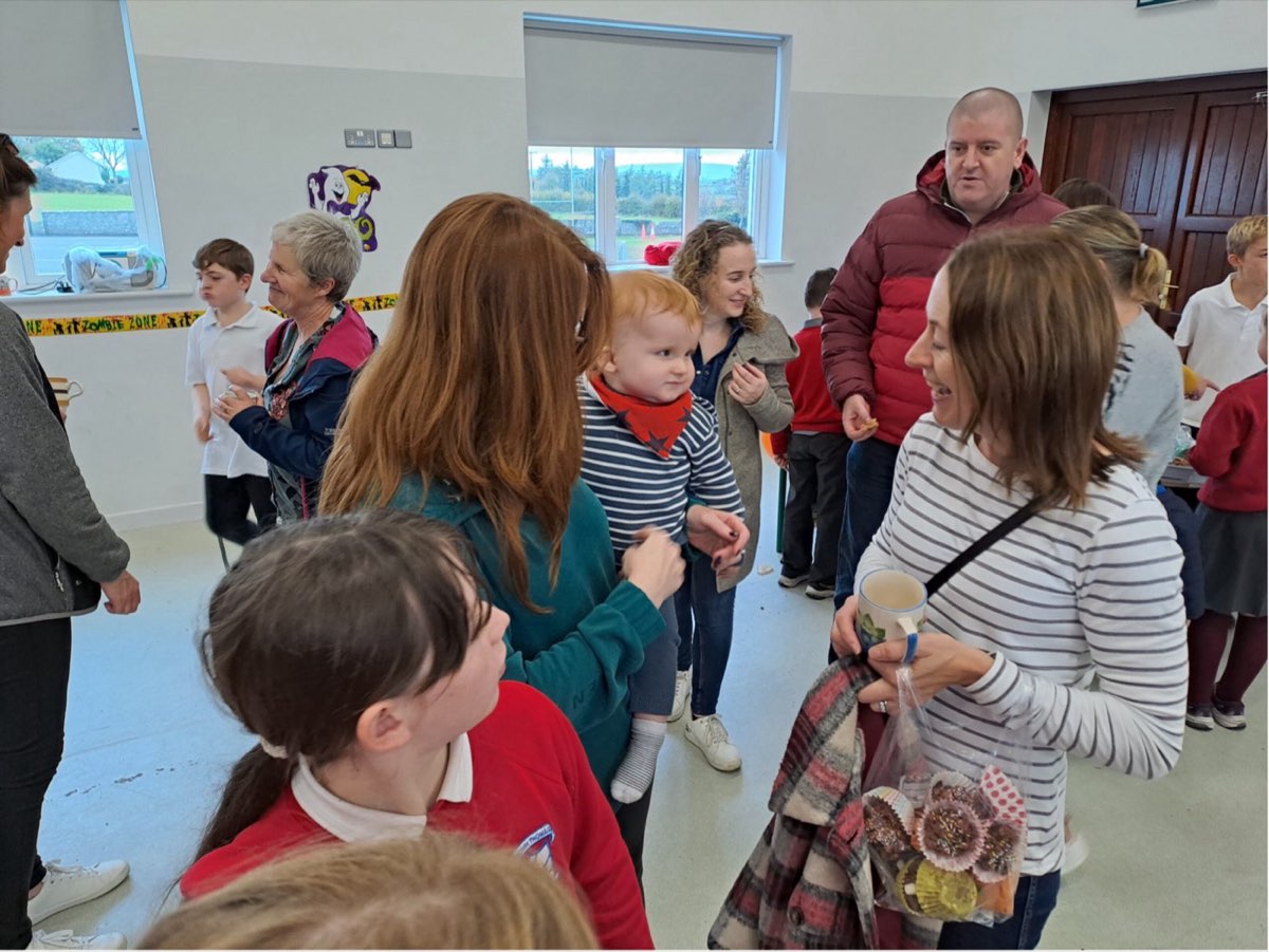 Pupils and visitors at a student council event