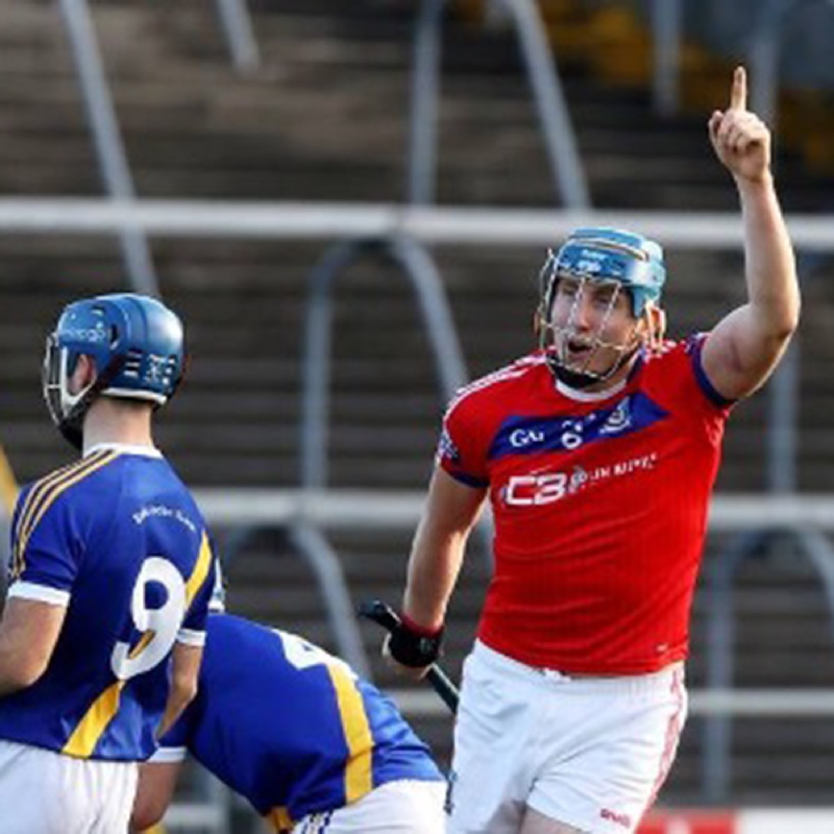 A hurler in action